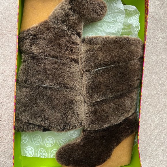 Tory Burch Kiki Wedge Fur Boots : NEW - Picture 5 of 8